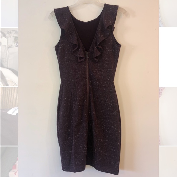 Ruffle Marled Ponte Lisa Dress,Cupcakes & Cashmere - Picture 6 of 8